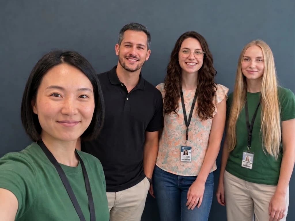 The Barklen team together